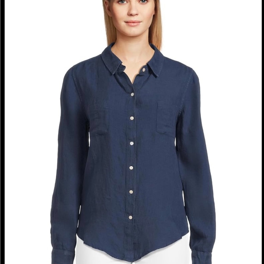 Lilly Pulitzer Deep Blue Button-Down Shirt